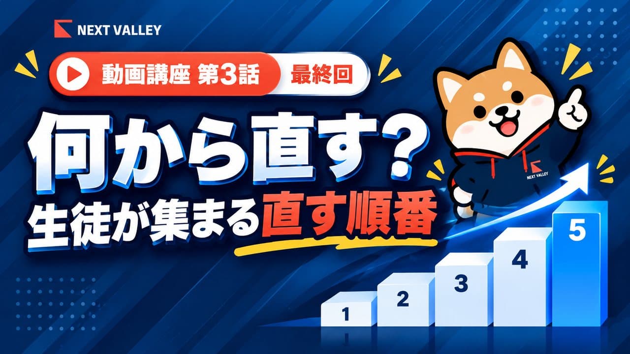 第3話 何から直す?生徒が集まる教室の、直す順番